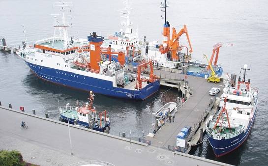 The CORMAC Winch will be used to deploy equipment from multiple GEOMAR vessels, including the GEOMAR R/V Alkor (Photo: GEOMAR)