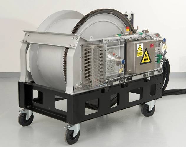 The custom-designed winch system (Photo: MacArtney)