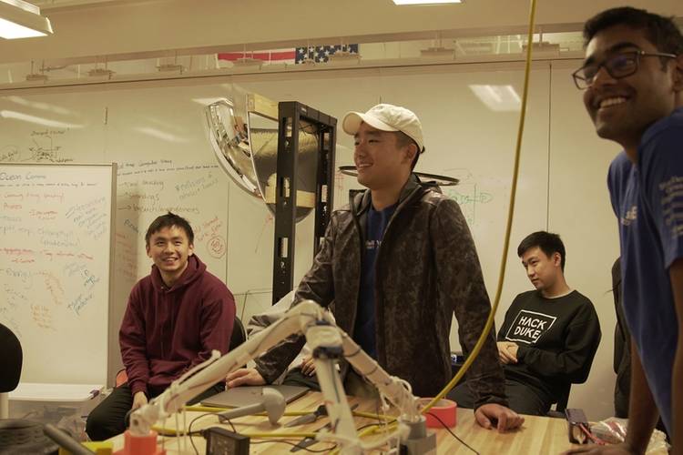 Blue Devil Ocean Engineering is working with heavy lift aerial drones that drop retrievable diving SONAR pods. (Photo: Zakee Kuduro-Thomas)