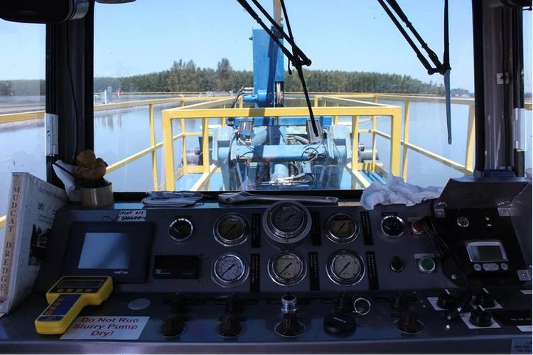 The view from the dredge cabin. (Photo: Straightpoint)