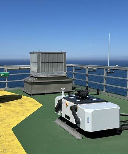 Drone docking station was installed offshore with the infrastructure required to support it (Credit: Aker Solutions)