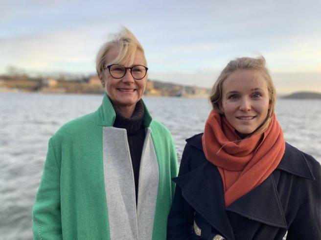 Elisabeth Grieg and Chrstine Spitten - Greig and WWF joins forces to fight plastic pollution. Photo Courtesy Norshipping