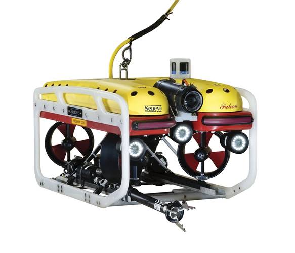 The Falcon’s intelligent architecture can adopt a wide range of systems and its five powerful thrusters can cope with strong currents. (Image: Saab Seaeye)