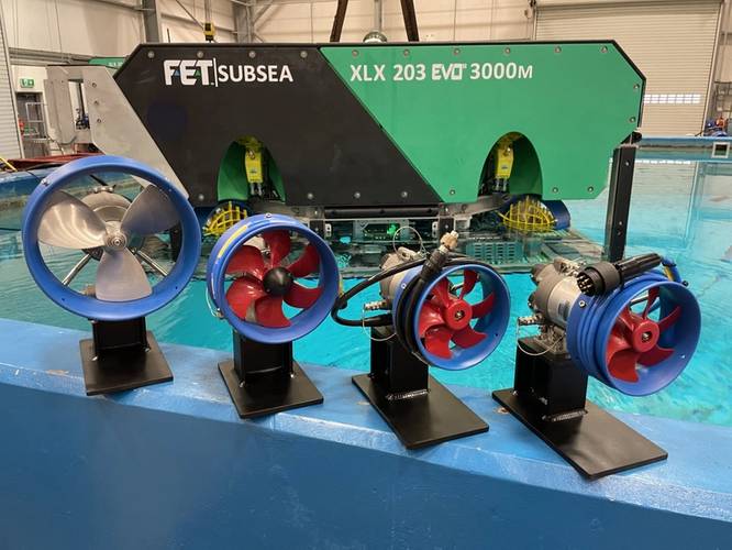 FET's updated range of direct current thrusters (Credit: FET)