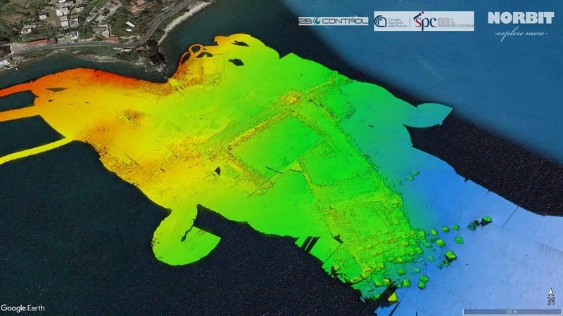 Fig.1. General view of mapped bathymetry in the Baia Marine Protected Area. Image courtesy Norbit