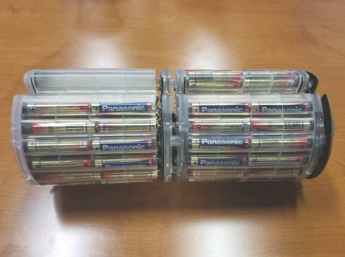 Figure 5: A Typical Alkaline Battery Pack for a Micro-UUV (Photo: Riptide)