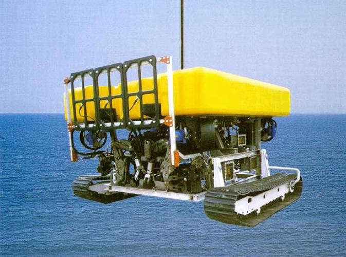 TSS 440 fitted to a tracked ROV (Photo: Teledyne TSS)
