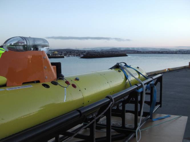 Gavia Defense AUV systems for mine countermeasures (MCM).  Photo: Teledyne Gavia