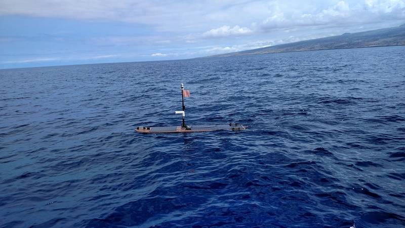 Next generation Wave Glider heading out to sea (Photo: Liquid Robotics, A Boeing Company)