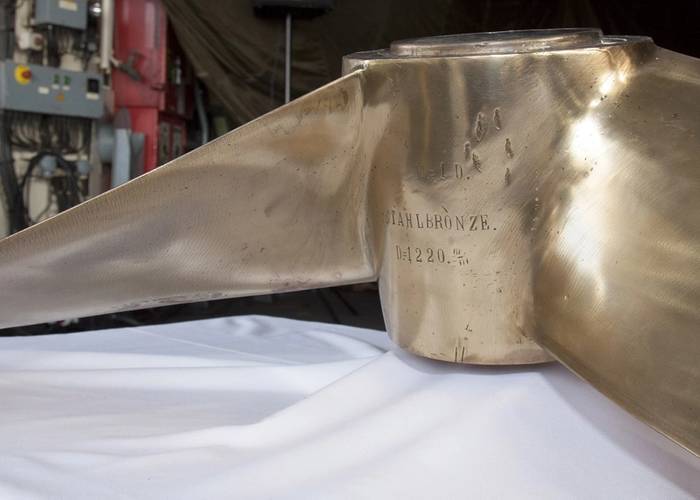 The German submarine propeller was returned to its rightful owner after more than a century (Photo: MCA)