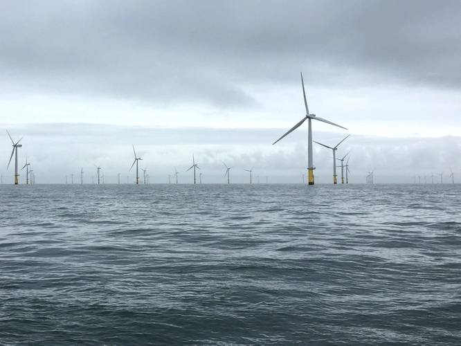 The Gwynt Y Mor wind farm. Photo from Rovco.