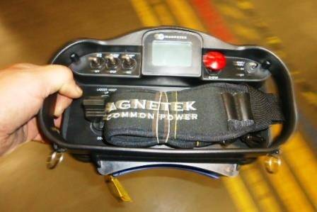 Handheld remote with shoulder strap (Photo: EDT)