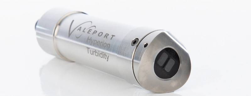Hyperion Turbidity is the first turbidity sensor combining Nephelometer and OBS readings in such a compact size. Photo: Valeport
