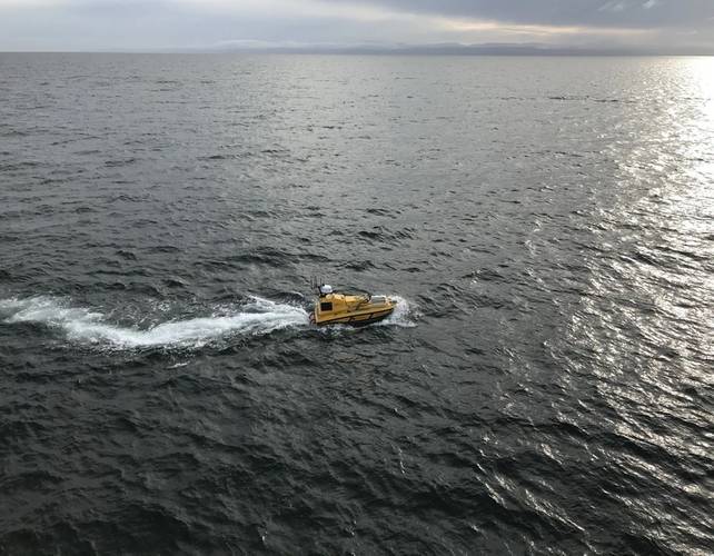 BEN independently follows programmed lines (Photo: NOAA)