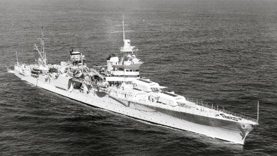 USS Indianapolis Underway September 27, 1939 (Navy photo 80-G-425615)