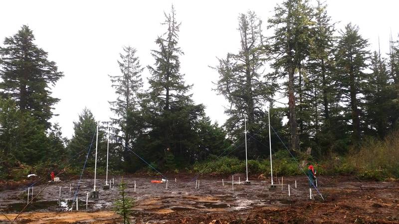 Installation of the transmit array (Photo: ASL Environmental Sciences)