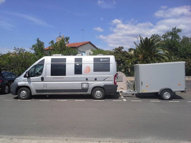 The Jifmar camper vehicle that serves as a complete Falcon base station, ready to head for the French Alps (Photo: Saab Seaeye)