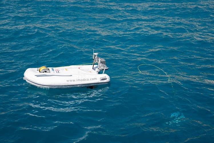 Marine Tech has supplied RSV-ROV systems to IMODCO for CALM buoy inspection operations. Photo from IMODCO.