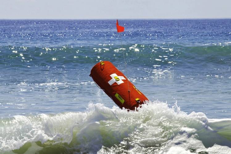 Meet EMILY the robotic lifeguard, officially known as the Emergency Integrated Lifesaving Lanyard. Created with support from the Office of Naval Research (ONR), EMILY is a remote-controlled buoy that recently was used to rescue nearly 300 Syrian migrants from drowning in the waters off the Greek island of Lesbos. (Photo courtesy of Hydronalix/Released)