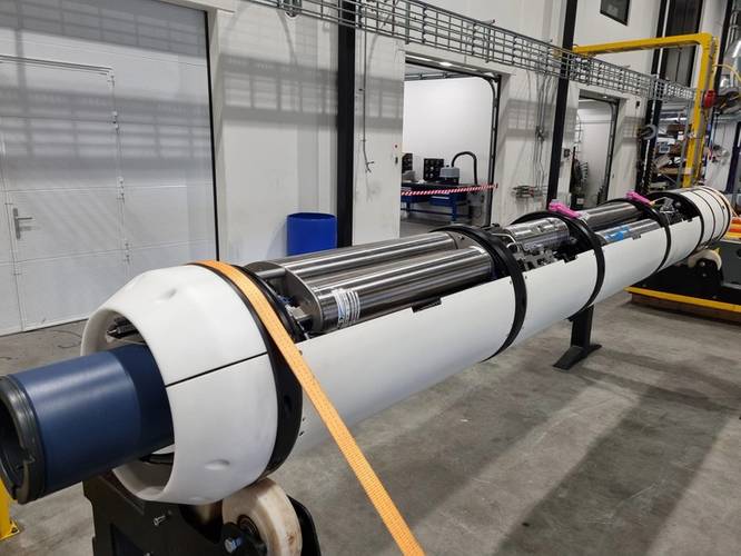 The long metal cylinders are A.G.O. Environmental Electronics battery packs on a rig for the SWIFT project. Source: A.G.O. Environmental Electronics