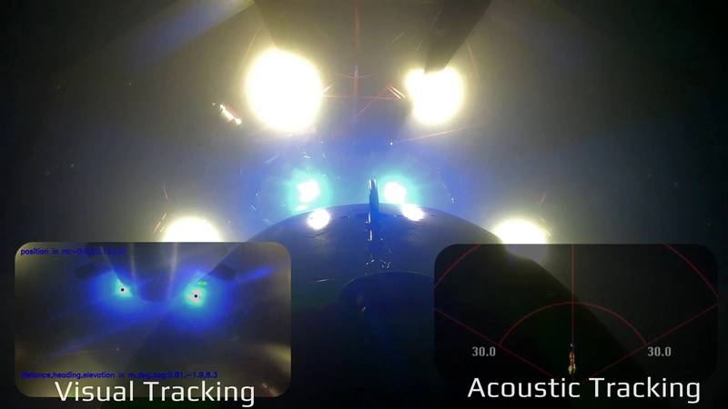 View from the AUV less than a meter from docking. International Submarine Engineering Limited