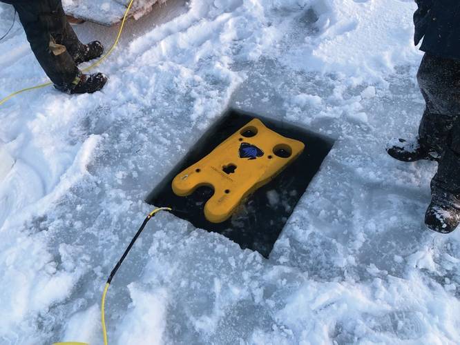 Mission Specialist Defender in Alaska for a Search and Recovery demonstration. Image: VideoRay