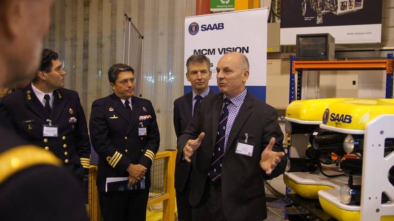 The new multi-shot mine neutralisation system, MuMNS, is a pioneering concept designed to speed mission advance. (Photo: Saab Seaeye)