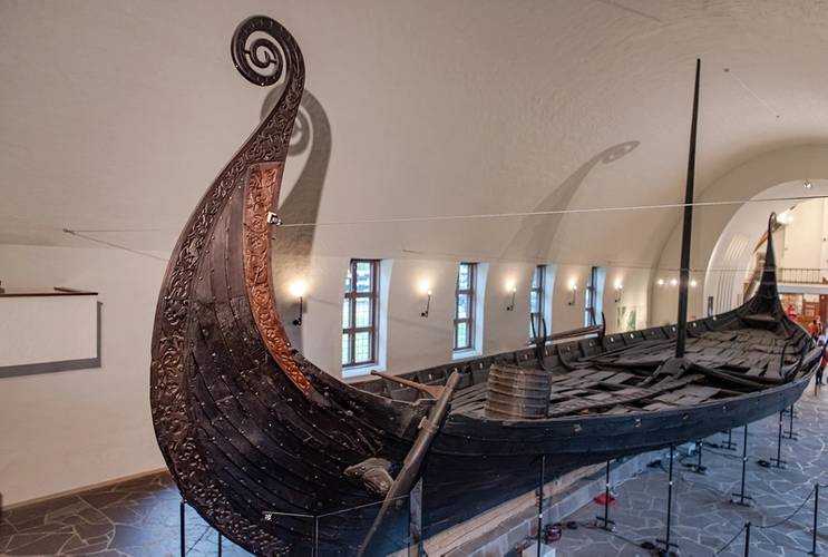 Oslo Norway - October 19, 2019: Viking drakkar in the Viking Museum in Oslo Norway. Copyright warasit/AdobeStock