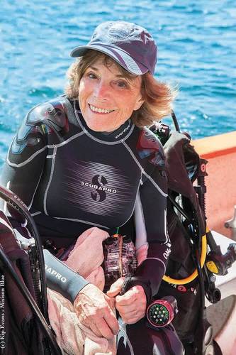 Number 6 is Dr. Sylvia Earle. (Photo Courtesy Kip Evans)