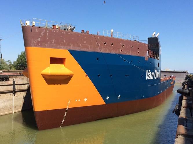 Van Oord’s new cable-laying vessel Nexus (Photo courtesy of Damen)