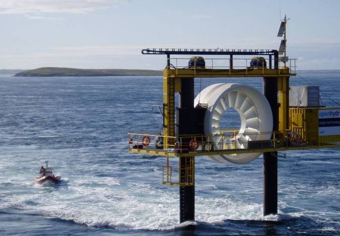 OpenHydro’s research tidal turbine (Image: OpenHydro)