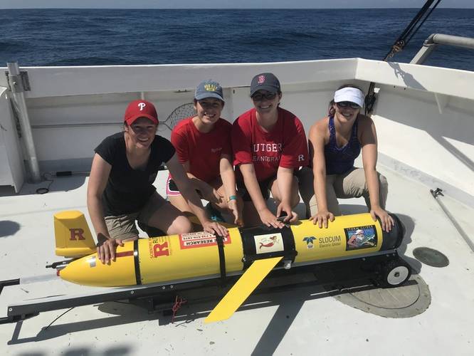 For me personally, it was the first project that I've worked with gliders. As a biologist, it was a lot of fun, but also the partnerships made and the opportunities provided to students has been amazing. They've been able to work with this technology. They've learned a lot about chemistry just through working with the sensor. So it iss providing a lot of STEM education to our graduate and our undergraduate students. Photo Courtesy Rutgers University/Grace Saba