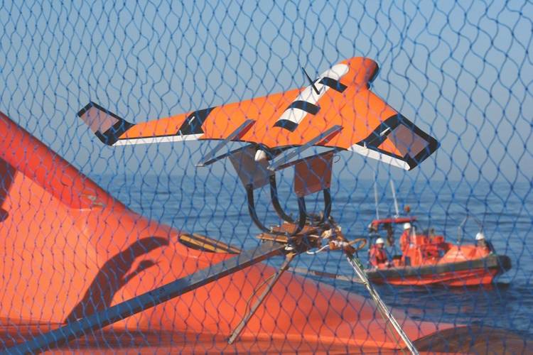 X8 UAV set to take off. (Photo courtesy: Javier Gilabert)