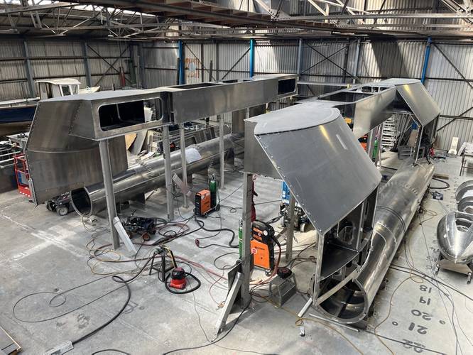 USV PIONEER under construction (Credit: ACUA Ocean)