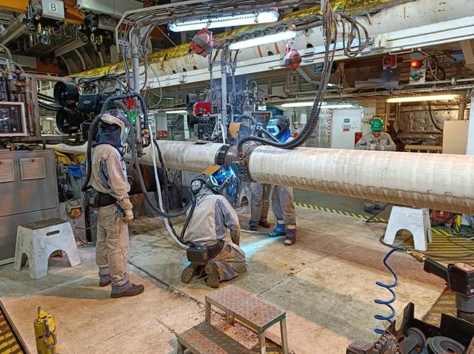 Pipelaying ops for BP's GTA project (Credit: Allseas)
