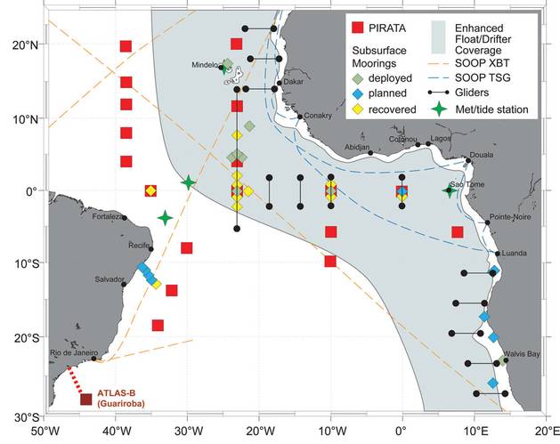 The PIRATA Monitoring Array, Tropical Atlantic Ocean