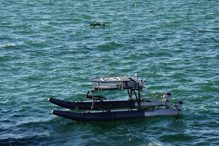 The Planck UAS returns to the WAM-V (Photo: Eric Haun)