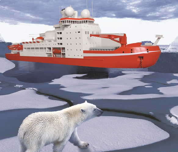 The new polar research vessel will be equipped with MacGregor offshore cranes and Triplex systems specifically designed for handling research equipment in extreme temperature environments (Image: MacGregor)