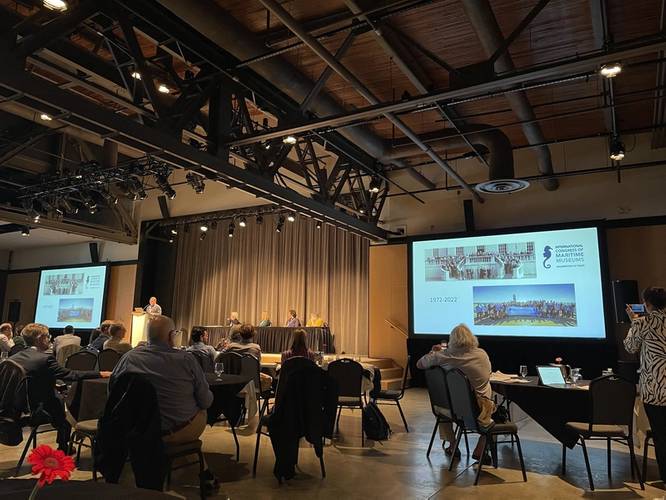 ICMM President Matthew Tanner sharing history of the Congress. Photo Celia Konowe