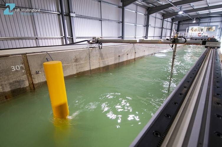 The PROTEUS project will facilitate the conducting of a series of large scale experiments over a seven week period in the FFF flume at HR Wallingford’s U.K. physical modelling facilities. (Photo: HR Wallingford)