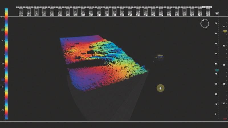 Fig 5 – Real-time 3D Bathymetric Data (Image: Coda Octopus)