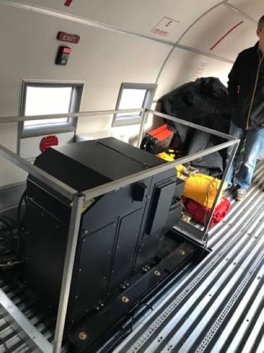 The remote sensing platforms inside the JALBTCX aircraft. Credit: USACE.