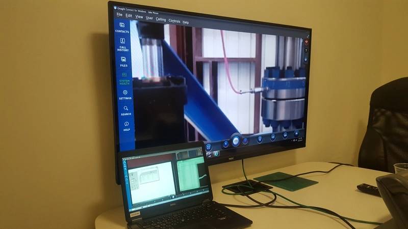 Remote surveillance test setup at DNV GL offices (Photo: DNV GL)