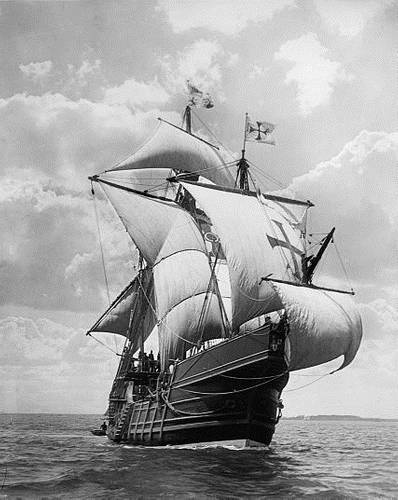 A replica of the Santa Maria (Library of Congress photo)