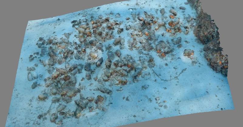 High resolution 3D model of a Roman period shipwreck (photo by Kotaro Yamafune)