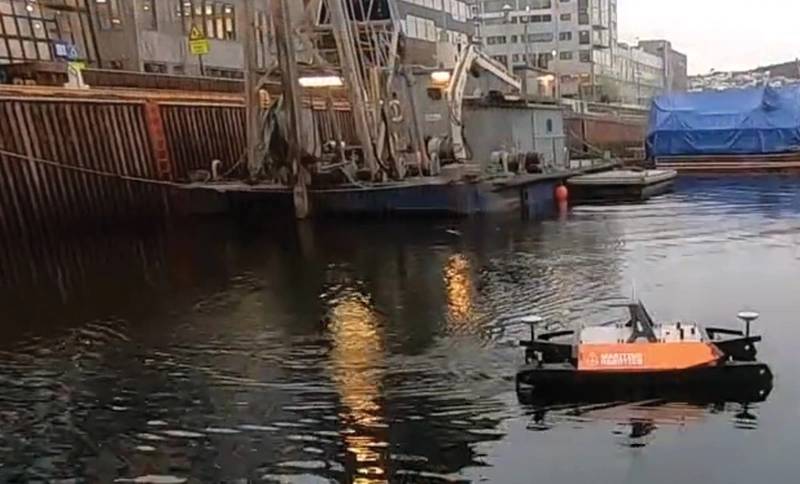USV running survey with DCT. Image: Norbit