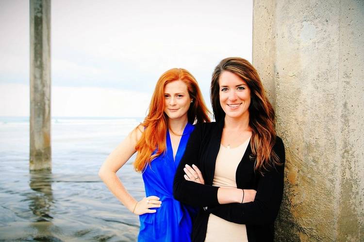 Scripps alumnae Amber Jackson and Emily Callahan. (Photo: Theresa Stafford / Black Hand Gallery)