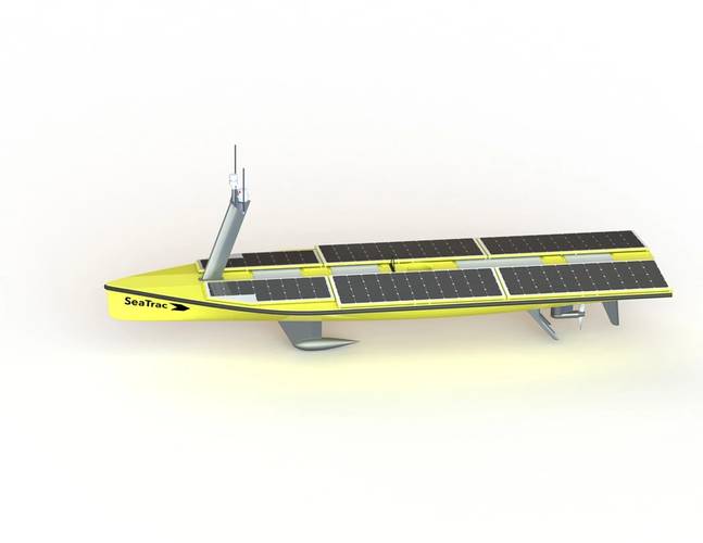 SeaTrac’s new SP-48 production model ASV. Buddy Duncan, SeaTrac.
