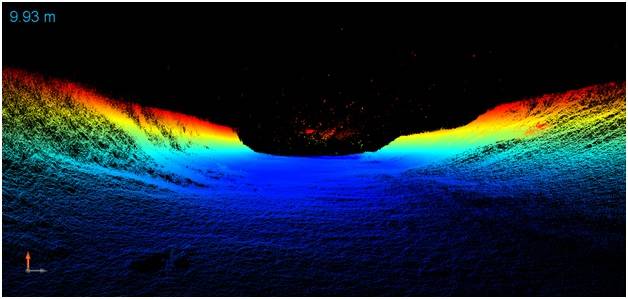 3D Sidescan image of Montlake Cut, Lake Union, Seattle, WA