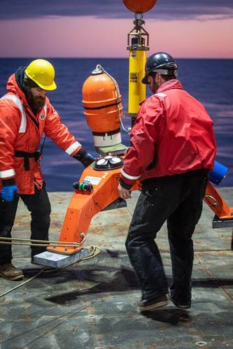 The Signature 500 ADCP’s ability to be left to collect data every hour for a year was vital for Thomson’s research. Photo ©: Onpoint Outreach.
